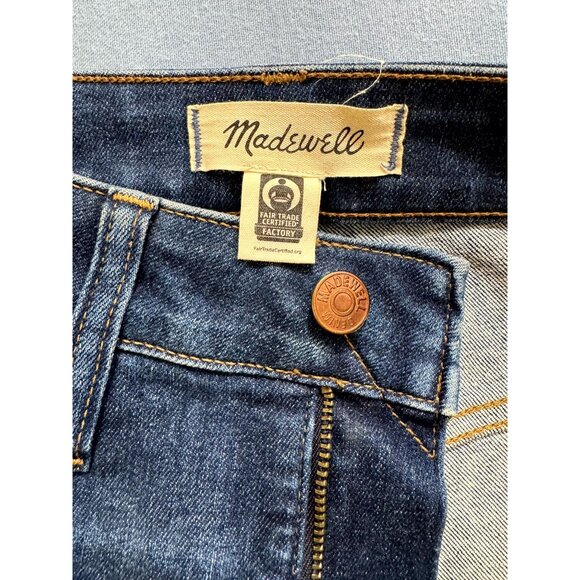 Madewell Curvy High Rise Skinny Jeans Denim Stretch Cotton Women Blue Size 28T - Picture 3 of 11